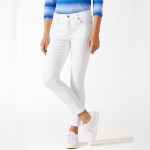 TOMMY BAHAMA Ella Twill High-Rise Ankle Jeans